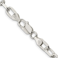 Sterling Silver 6.65mm Diamond-cut Long Link Cable ChainQAR180
