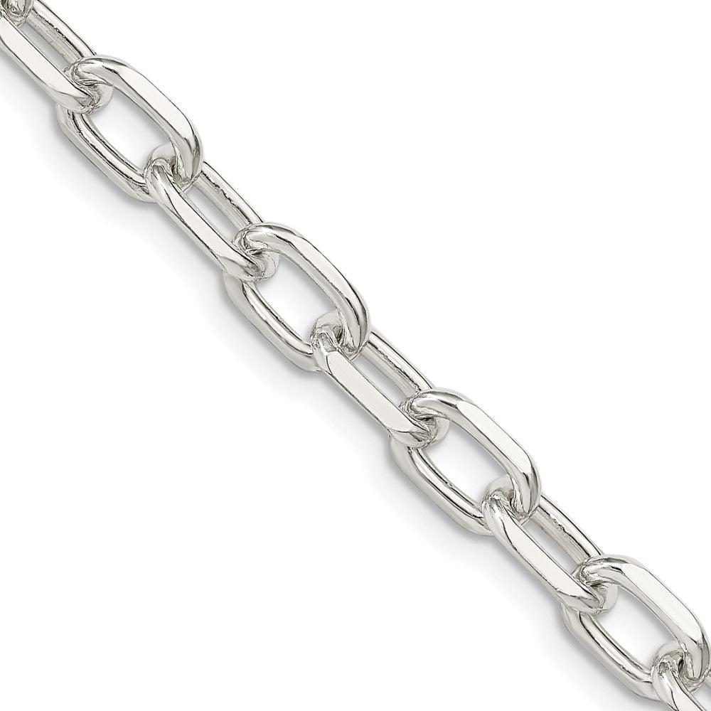 Sterling Silver 6.65mm Diamond-cut Long Link Cable ChainQAR180