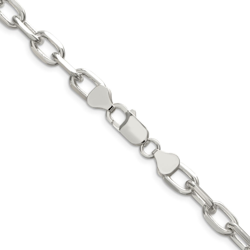 Sterling Silver 7.5mm Diamond-cut Long Link Cable ChainQAR200