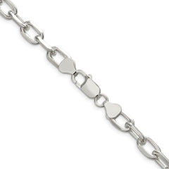 Sterling Silver 7.5mm Diamond-cut Long Link Cable ChainQAR200