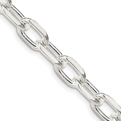 Sterling Silver 7.5mm Diamond-cut Long Link Cable ChainQAR200