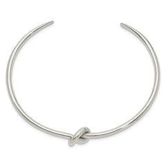 Sterling Silver Polished Knot Bangle QB1003