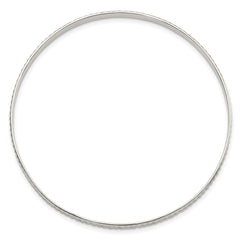 Sterling Silver Diamond Cut Slip-on Bangle QB1083