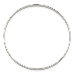 Sterling Silver Diamond Cut Slip-on Bangle QB1084
