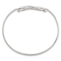 Sterling Silver Infinity Bangle Bracelet QB1138
