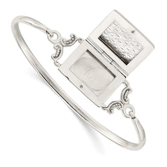 Sterling Silver Polished Rectangular 20mm Locket Bangle QB1210
