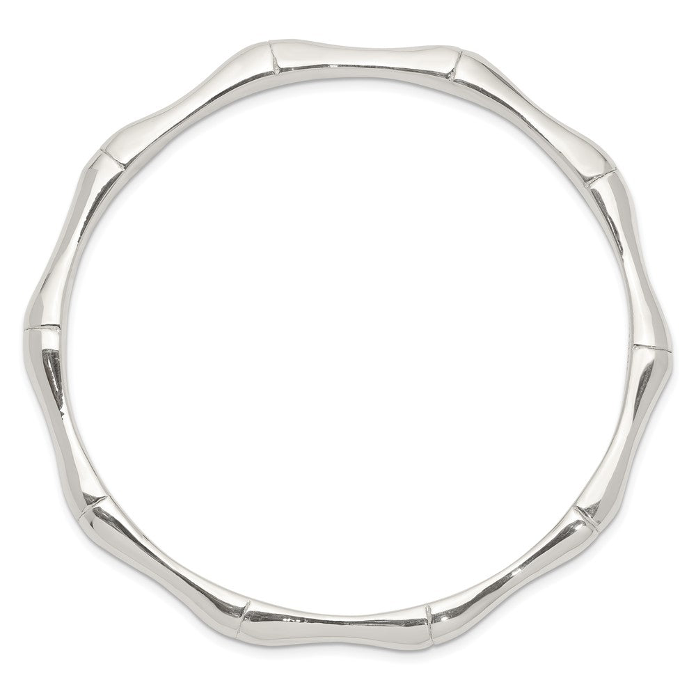 Sterling Silver Polished Slip-on Bangle QB1230