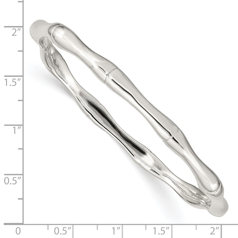 Sterling Silver Polished Slip-on Bangle QB1230