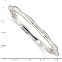 Sterling Silver Polished Slip-on Bangle QB1230