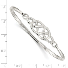 Sterling Silver Polished Celtic Bangle QB1246