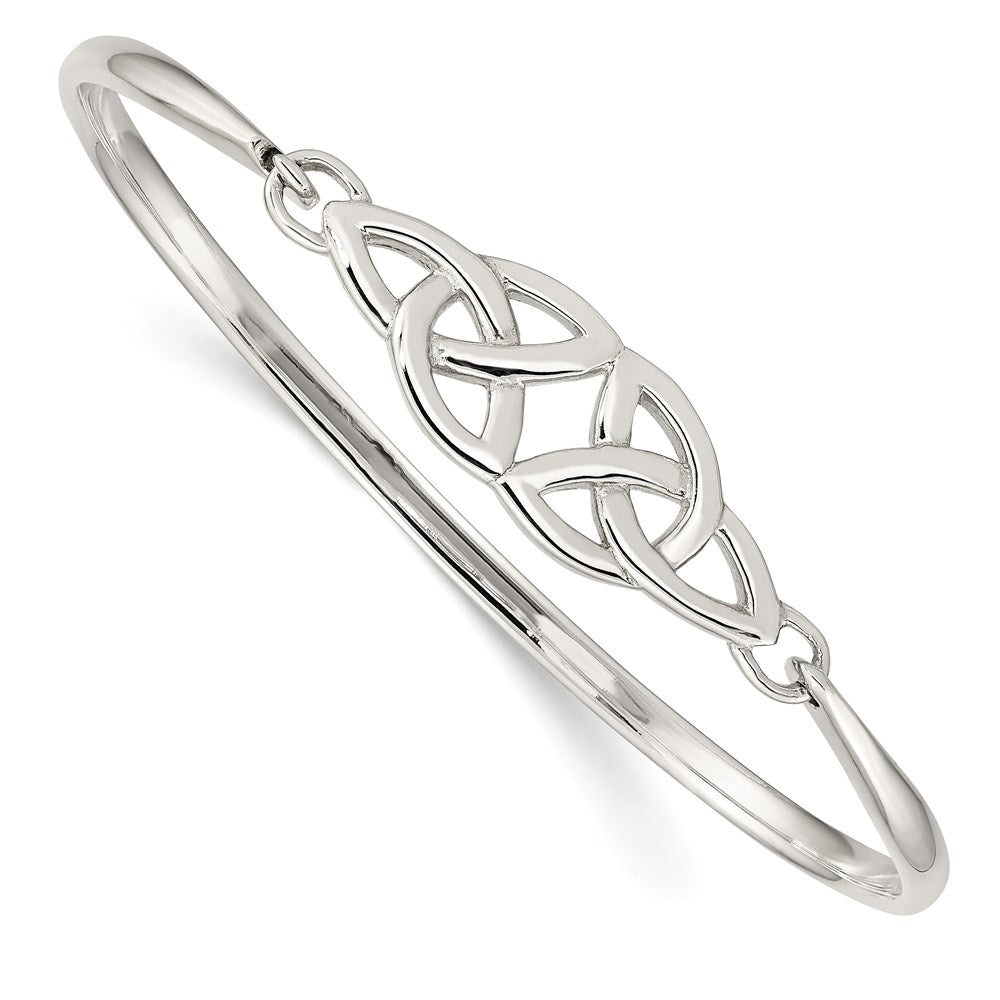 Sterling Silver Polished Celtic Bangle QB1246