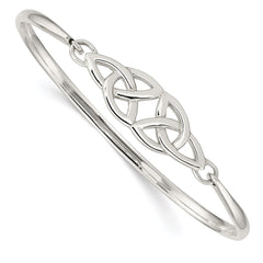 Sterling Silver Polished Celtic Bangle QB1246