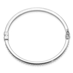 Diamond Fascination Diamond Mystique Sterling Silver Platinum-plated Diamond Baby Bangle QB1286