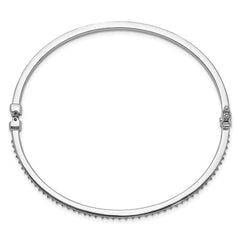 Diamond Fascination Diamond Mystique Sterling Silver Platinum-plated carart Diamond Bangle QB1288