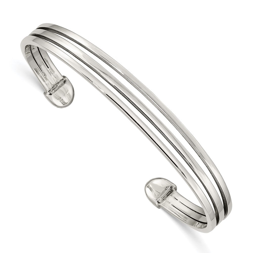 Sterling Silver Cuff Bangle QB1303