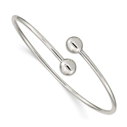 Sterling Silver Flexible Bangle QB1308