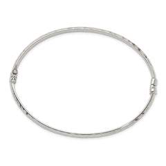 Sterling Silver D/C 4mm Bangle QB1338