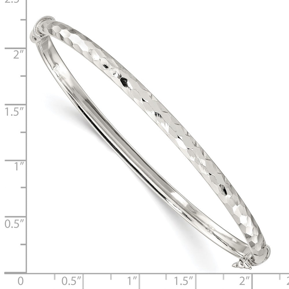 Sterling Silver D/C 4mm Bangle QB1338