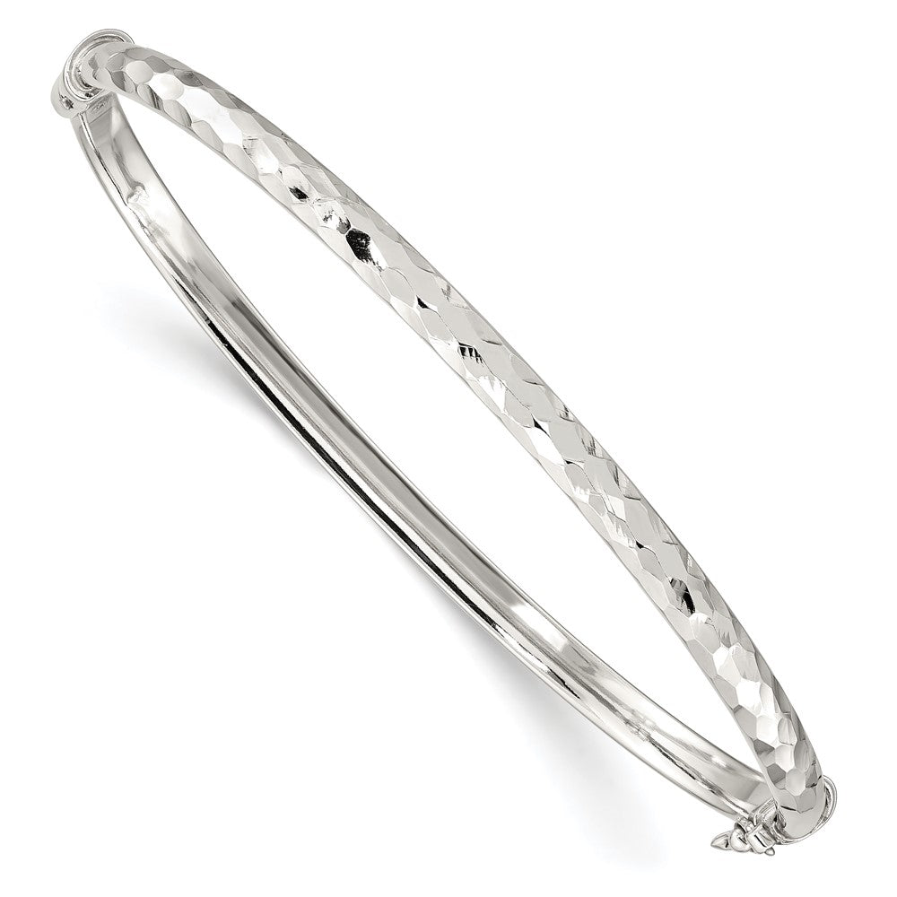 Sterling Silver D/C 4mm Bangle QB1338