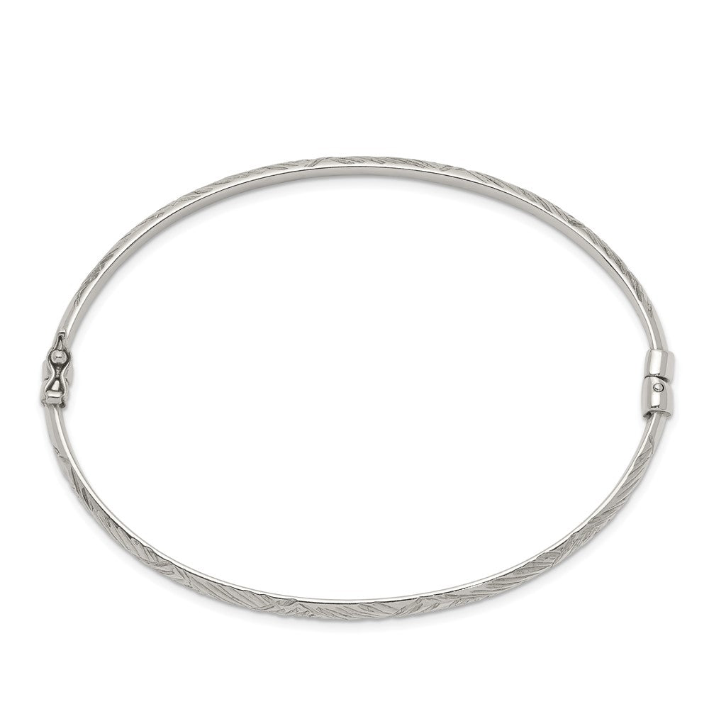 Sterling Silver D/C 4mm Bangle QB1340