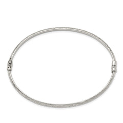 Sterling Silver D/C 4mm Bangle QB1340