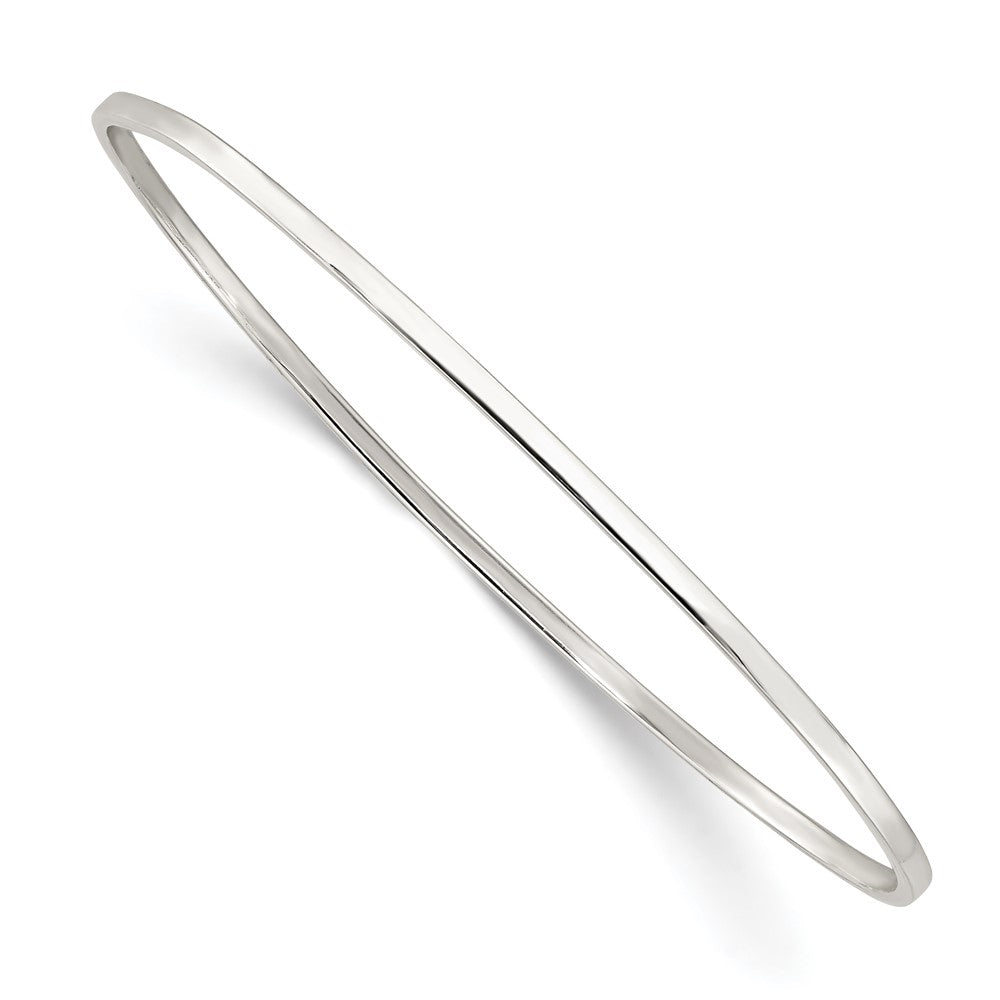 Sterling Silver Polished 2mm Slip-on Bangle QB1398