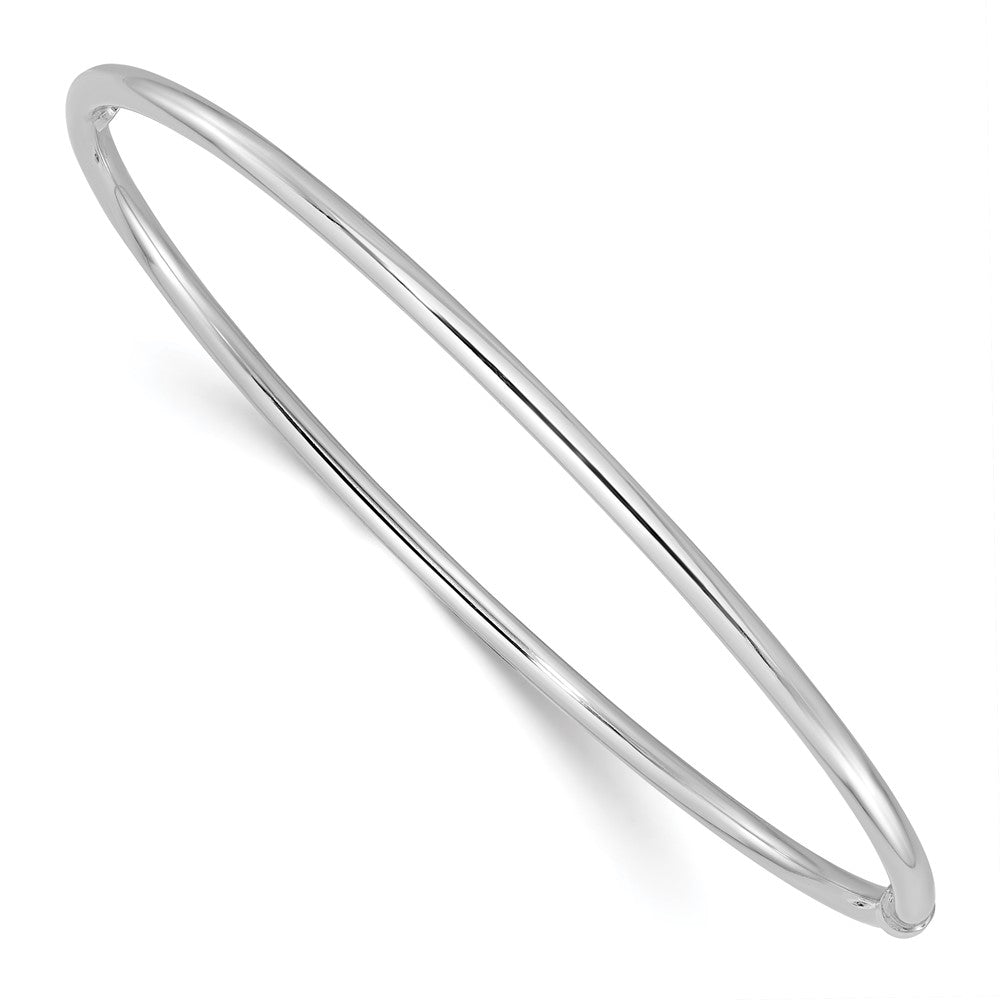 Sterling Silver Rhodium-plated Slip On Bangle QB1471