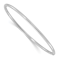 Sterling Silver Rhodium-plated Slip On Bangle QB1471