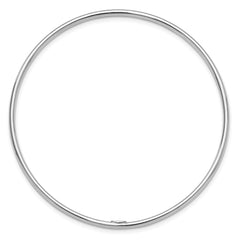 Sterling Silver Rhodium-plated Polished Slip-On Bangle QB1473