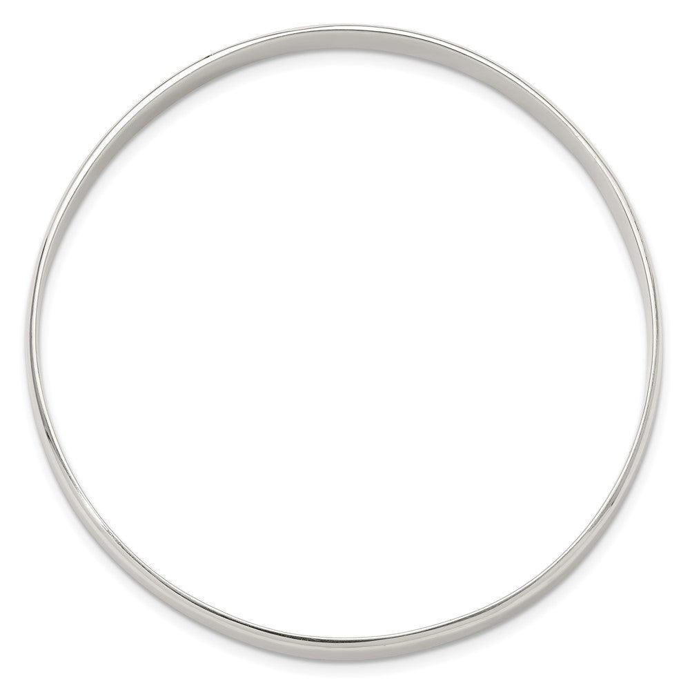 Sterling Silver Polished Solid Slip-on Bangle Bracelet QB1484