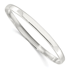 Sterling Silver Polished Solid Slip-on Bangle Bracelet QB1484