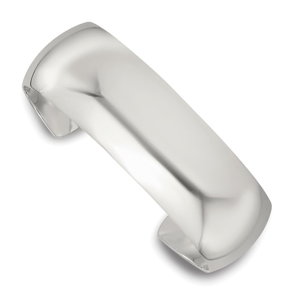 Sterling Silver Polished 20mm Domed Cuff Bangle QB1549