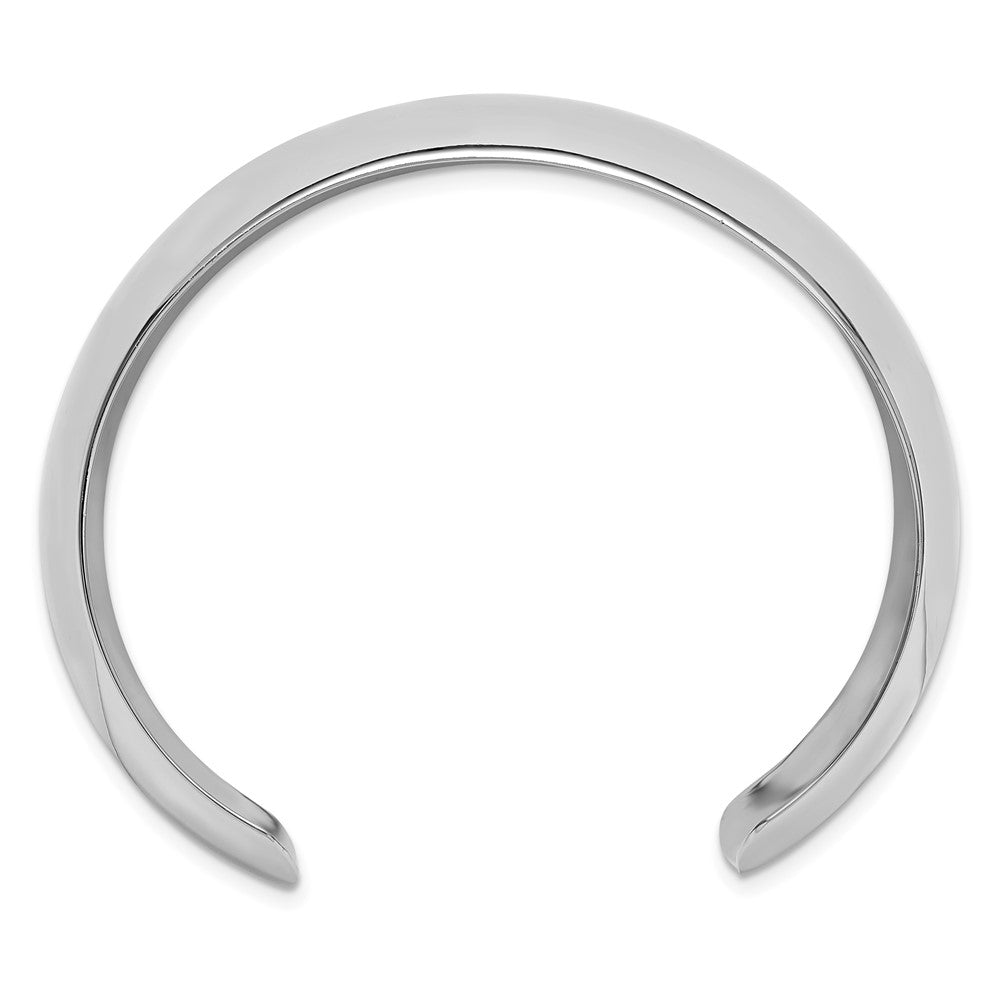 Sterling Silver Polished 30mm Domed Cuff Bangle QB1551