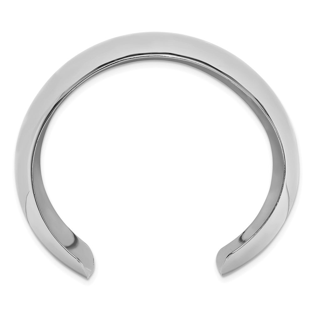 Sterling Silver Polished 40mm Domed Cuff Bangle QB1552