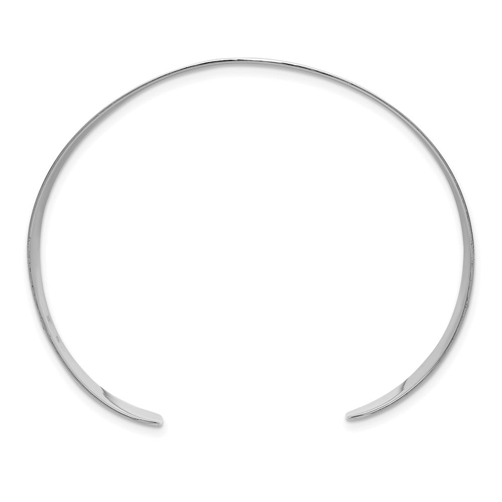 Sterling Silver Polished 20mm Flat Cuff Bangle QB1554