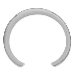 Sterling Silver Polished 30mm Concave Cuff Bangle QB1561