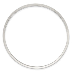 Sterling Silver Polished 2.75mm Knife Edge Slip-on Bangle Bracelet QB1599