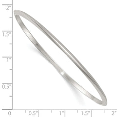 Sterling Silver Polished 2.75mm Knife Edge Slip-on Bangle Bracelet QB1599