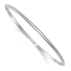 Sterling Silver Polished 2.75mm Knife Edge Slip-on Bangle Bracelet QB1599