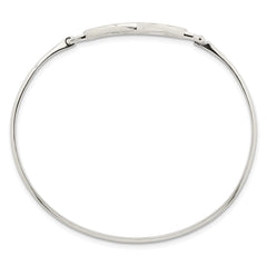 Sterling Silver Polished Open Heart Bangle QB1607