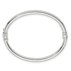 Sterling Silver Polished 3.00mm Hinged Baby Bangle QB1637