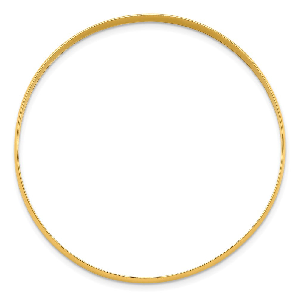 Sterling Silver Gold-tone 4.5mm Polished Slip-On Bangle Bracelet QB238GP