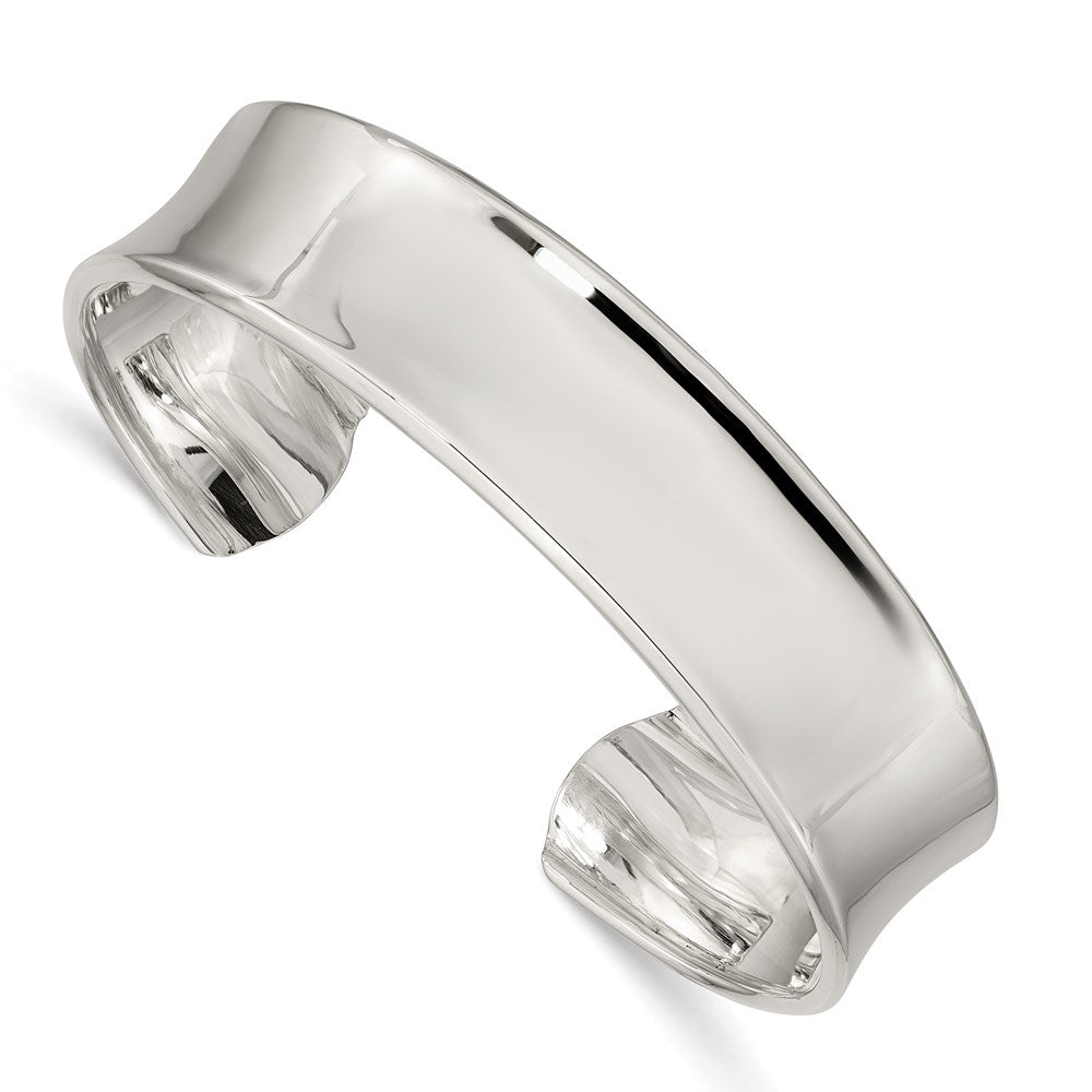 Sterling Silver 15mm Cuff Bangle QB288