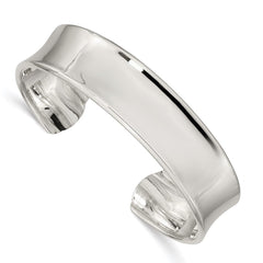 Sterling Silver 15mm Cuff Bangle QB288