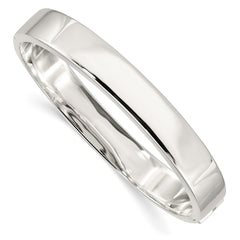 Sterling Silver 9.75mm Hinged Bangle QB297