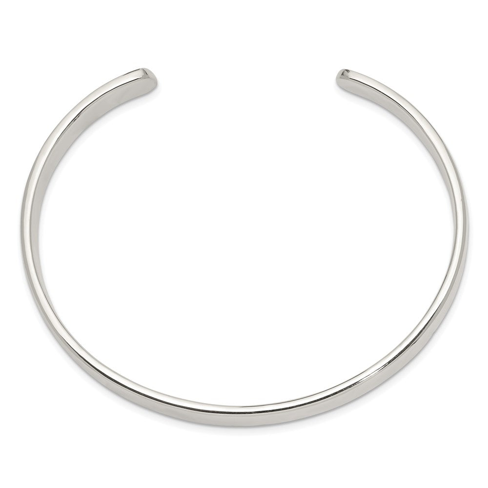 Sterling Silver 7mm Cuff Bangle QB312