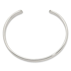 Sterling Silver 7mm Cuff Bangle QB312