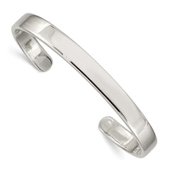 Sterling Silver 7mm Cuff Bangle QB312