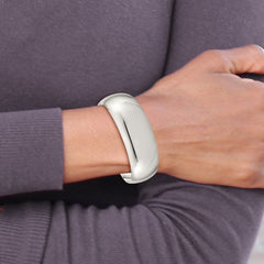 Sterling Silver 21mm Cuff Bangle QB317