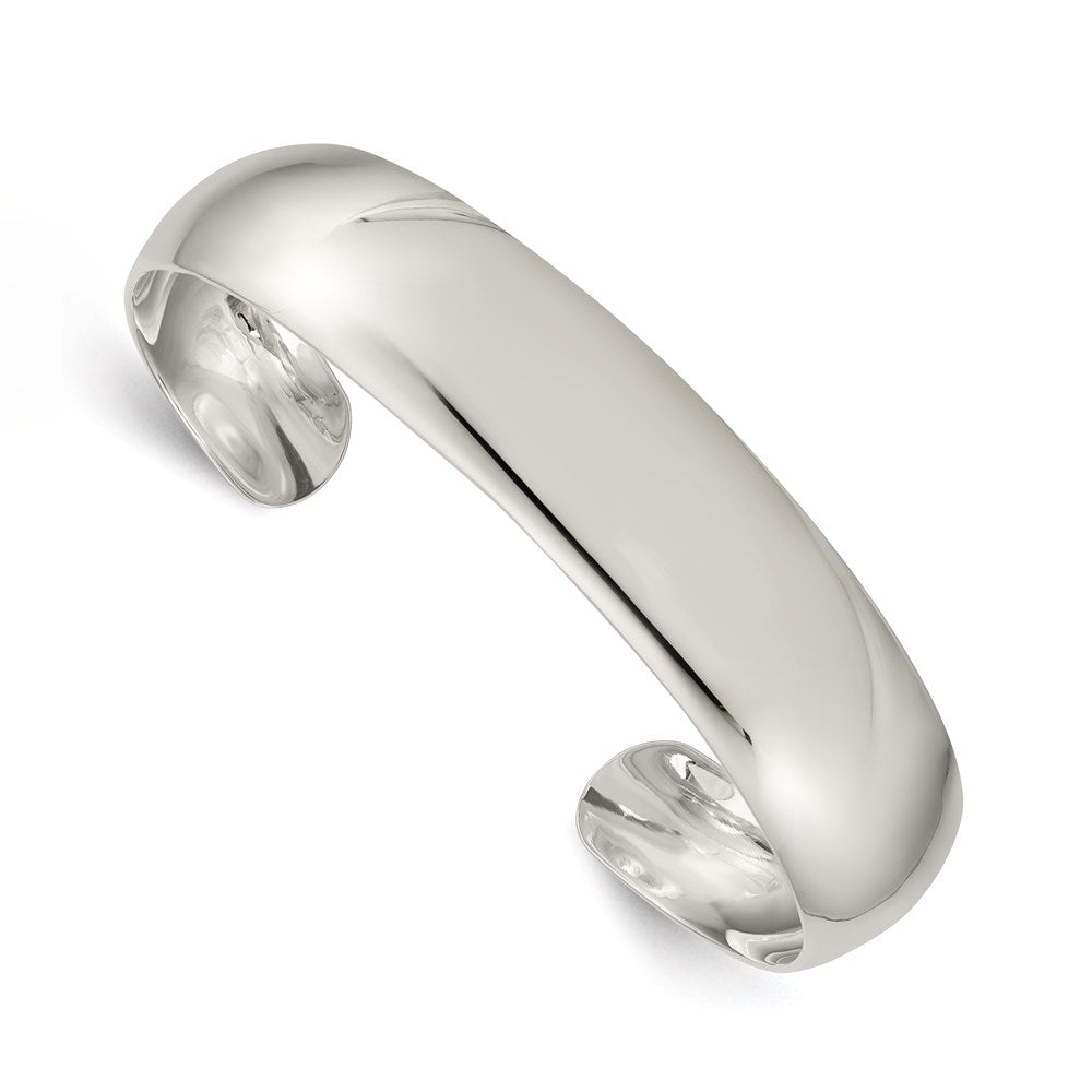 Sterling Silver 14mm Cuff Bangle QB318